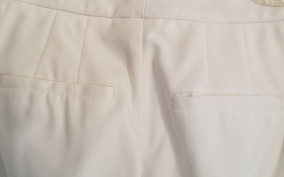 WHBM white trouser/pant bootcut 0S NWOT - Picture 5 of 7